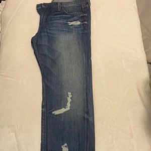 Skinny destress denim